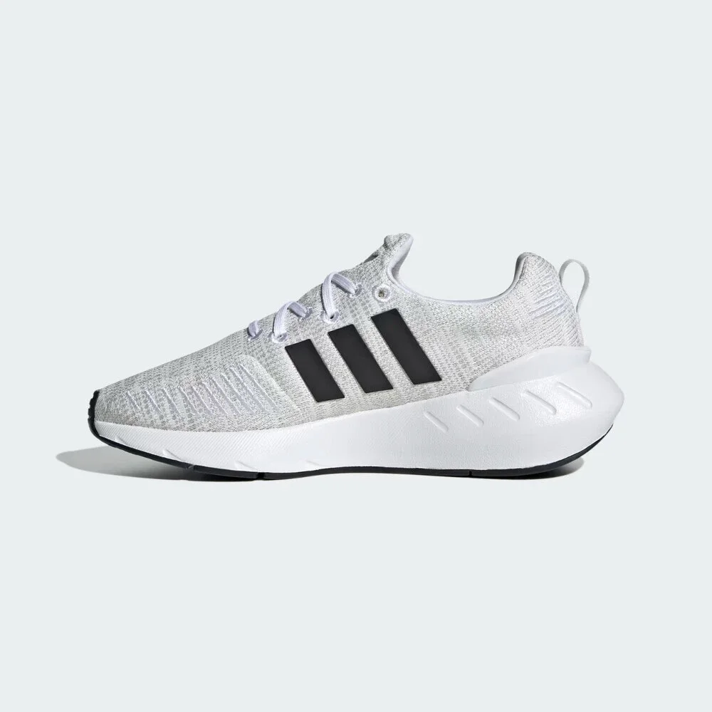 Adidas Swift 22 GW8179 Sneakers Boys US 6 White Black Running Shoes GAL1507